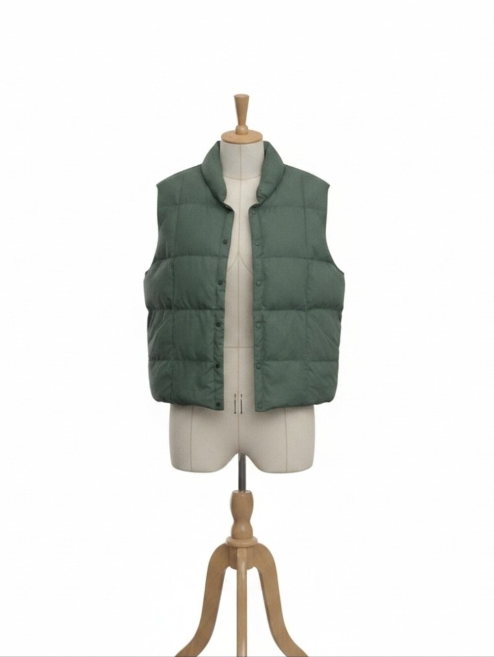 Lands' End Men's Green Puffer Vest